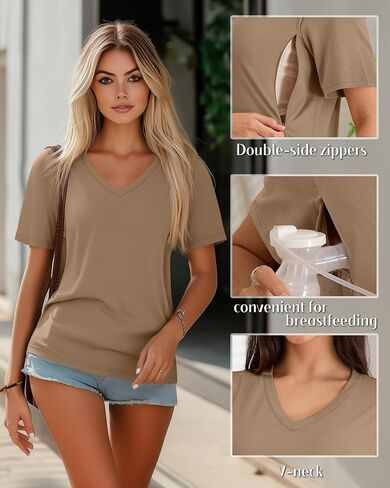 Huukaey 3 Pack Tops Maternity Maternity Tops ، Hidden Sterden Prostephing Erglening vish in Saudi Arabia