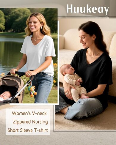 Huukaey 3 Pack Tops Maternity Maternity Tops ، Hidden Sterden Prostephing Erglening vish in Saudi Arabia