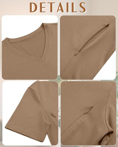 Huukaey 3 Pack Tops Maternity Maternity Tops ، Hidden Sterden Prostephing Erglening vish in Saudi Arabia