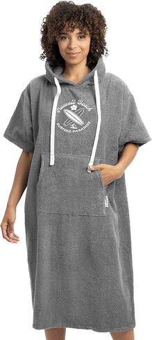 Unisex Changing Robe - Cotton Hooded Surf Poncho - Adult Beach Swimming Dry Robe - Cover Up Towel - Surfing Camp in Saudi Arabia