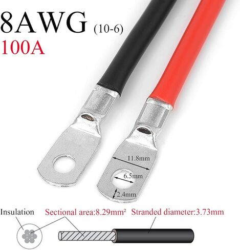 Car Battery Switches 12V 50A 100A 200A 300A Car Battery Isolator Switch + 8 AWG Cable Wiring Connect On-Off Battery Kill Switch (100A) in Saudi Arabia