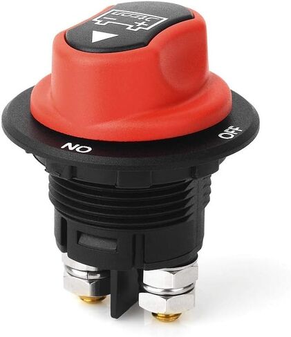 Car Battery Switches 12V 50A 100A 200A 300A Car Battery Isolator Switch + 8 AWG Cable Wiring Connect On-Off Battery Kill Switch (100A) in Saudi Arabia