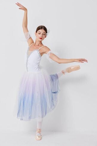 MTPLOP Girls Ballet Swan Dance Dress Adults Performance Long Tulle Dress Role Playing Halloween Costumes in Kuwait