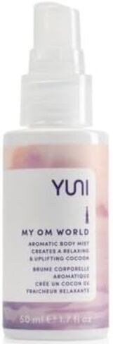 YUNI Beauty Calming Body Mist (4oz) My OM World - Natural Aromatic Oils - Relaxing Stress Relief - Promotes Focus & Clarity - All Natural, Paraben-Free, Cruelty-Free in Saudi Arabia