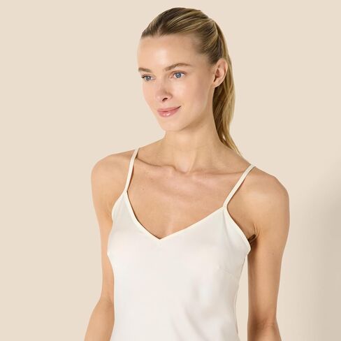 Amazon Essentials Women's Soft Satin Sleepwear Cami Slip Mini Nightgown in Saudi Arabia