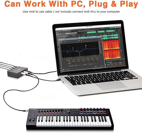 صندوق مضيف CAMOLA USB MIDI عالي السرعة USB لتحويل MIDI واجهة MIDI (UMH-21) in Kuwait