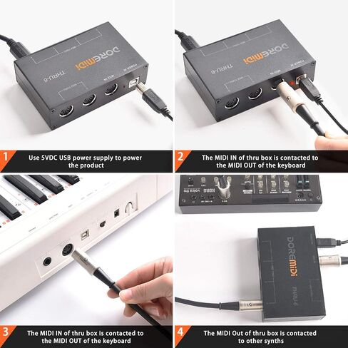 صندوق مضيف CAMOLA USB MIDI عالي السرعة USB لتحويل MIDI واجهة MIDI (UMH-21) in Kuwait