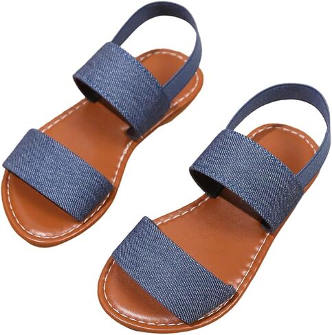 Verdusa Girl's Braided Woven Leather Sandals Ankle Strap Open Toe Flat Sandals in Saudi Arabia