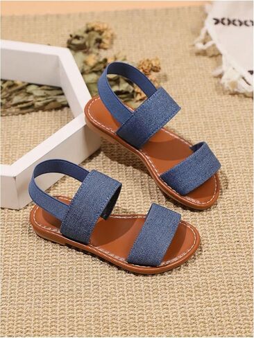 Verdusa Girl's Braided Woven Leather Sandals Ankle Strap Open Toe Flat Sandals in Saudi Arabia