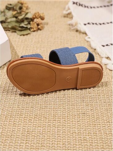 Verdusa Girl's Braided Woven Leather Sandals Ankle Strap Open Toe Flat Sandals in Saudi Arabia