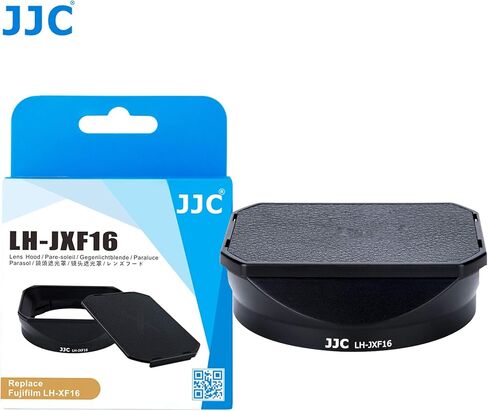 JJC Metal Bayonet Lens Hood for Fujinon XF16mmF2.8 R WR Lens, Fujinon XF 16mm F2.8 R WR Lens Hood, Fuji XF 16mm 2.8 Lens Hood, Compatible with FUJIFILM XF 16mm f/2.8 R WR Lens, Slide Design Hood Cap in Saudi Arabia