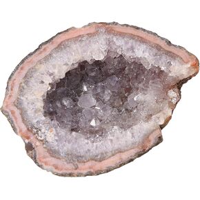 Rockcloud Natural Geode Agate Specimen Irregular Quartz Crystal Cluster Mineral Stone for Home Decoration, 0.66-0.88 lb