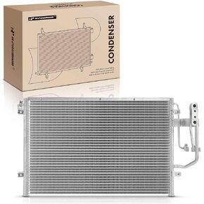 A-Premium Air Conditioning A/C Condenser Compatible with Saturn L100 2001-2002, L200 2001-2003, L300 2001-2005, LS/LS1/LS2/LW1/LW2 2000-2000, LW200/LW300 2001-2003, 2.2L 3.0L, Replace# 90585619