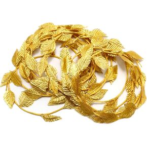 12PCS Halloween Headdress Gold Leaf Roman Wreath Greek Crown Women Headdress Party Decoration Accessories