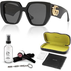 Gucci GG0956S Designer Sunglasses: Elegant Oversize Geometric Frame Eyewear with Premium eSHADES Kit - Epitome of Luxury and Style