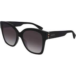 Gucci Women's Web Plaque Sunglasses, Black/Grey Gradient, One Size