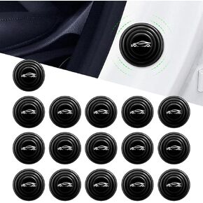 8 PCS Car Door Shock Absorber Pads, Thickened Silicone Self-adhesive, Anti-collision Gasket Sticker, Universal for Most Cars (Black)