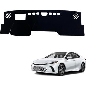 لوحة دائرة التدرج Cover Cover Interior Center Censole UV Rays Protector متوافق مع Toyota Camry Le Se (بدون HUD) 2025 2026 UP Dash Board Mat Carpet (بدون HUD)