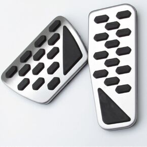 Non-Slip Foot Pedals Pads Aluminum Auto Pedal Covers Compatible with Jeep Wrangler JL/JLU 2018-2024 2020 2021 2022 2023 2024 Gladiator JT