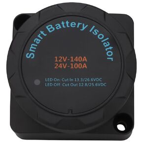 عزل البطارية المزدوج ، 12V 140A أو 24V 100A ، ترحيل حساس الجهد ، VSR بطارية مزدوجة التتابع الشحن التلقائي ، للقوارب ، السيارات ، RV ، UTV ، ATV