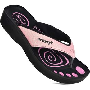 Women's Orthotic Arch Supportive Flip Flops Sandals (US 10, Grey)