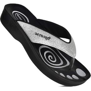 Women's Orthotic Arch Supportive Flip Flops Sandals (US 10, Grey) in Kuwait