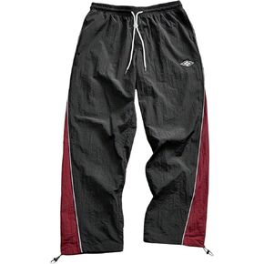 SOLY HUX Men's Sports Athletic Pants Drawstring Waist Straight Leg Casual Workout Baggy Sweatpants