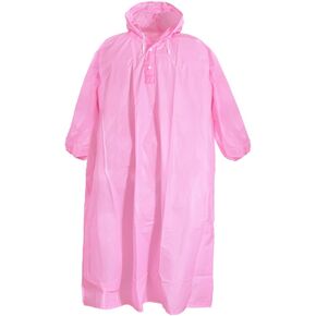 Waterproof Reusable Raincoat Poncho for Adults – Unisex, Hooded, Long-Length, Outdoor & Camping Gear