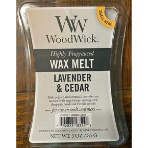 Woodwick Lavender Cedar Wax Melt 3 أوقية