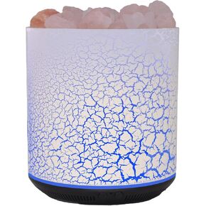 Essential Oils Diffuser 400ml Salt Lamps,Aroma Diffuser,Oils Diffuser,humidifier, 3 in 1 Natural Himalayan Pink Salt Lamp, Salt Crystal Night Lights, for Home,Office,Bedroom（Black Grain）