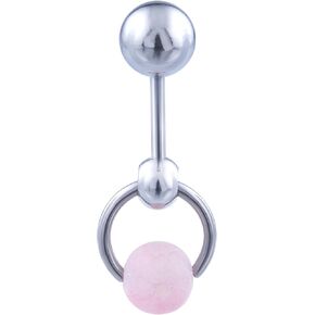 VCH Piercing Jewelry for Women – Vertical Hood Piercing Barbell Ring 14G – Long Belly Button Navel Rings 14 Gauge – Steel Belly Button Ring Jewelry