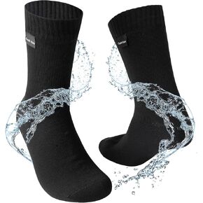 Gash Hao Waterproof Socks Men Women Hiking Crew Socks Suitable For Fishing Wading Outdoor Rainy Sports Wet And Cold Weather