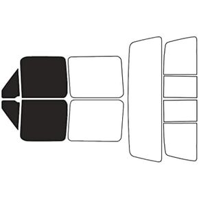 Rvinyl Window Tint Kit Compatible with Ford F-150 1992-1996 (4 Door) - Complete Precut Kit - 5%