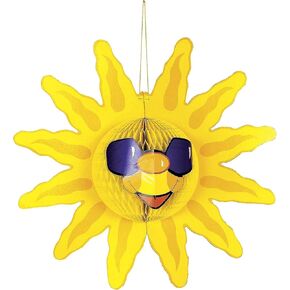 Fun Express Tissue Sun Party Decoration - Vibrant Sun Design for Parties Celebrations and Special Events - Perfect for Adding Color to Indoor & Outdoor Decor - Birthdays Summer Gatherings - 1 Piece