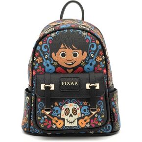 Coco 11"" Vegan Leather Fashion Mini Backpack, Black