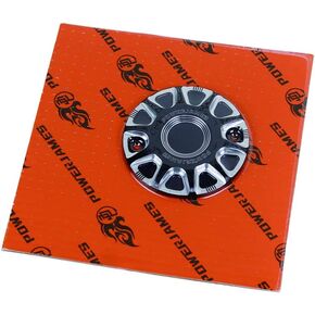 POWERJAMES CNC Black Timer Cover with 2 Holes for Harley Davidson 2017-2022 M8 Softail Dyna Engine Models