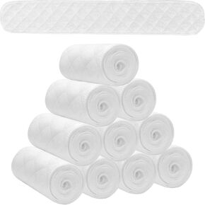 10Pcs Under Bra Sweat Liners, Cotton Bra Sweat Liners Washable/Tummy Liners for Skin Folds for Women & Men