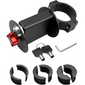 UTV ATV Gas Can Mount with Lock & Key for 1"- 2" Roll Bar, Water Tank Mounting Holder Fit for Polaris RZR Pioneer Yamaha Can Am Maverick X3 Talon Commander Arctic Cat Wildcat Kawasaki