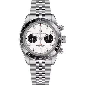 LACZ DENTON Pagani Design 1718 Panda Dial Men's Chronograph Watches Japan VK64 Movement Stianless Steel 100M Waterproof Men Fashion Casual Watch