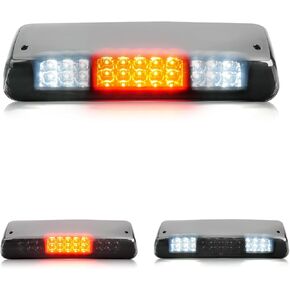 LED Suparee LED ثالث ضوء الفرامل الثالث ، متوافق مع 2004-2008 FORD F150،2007-2010 Explorer Sport High Mount Assembly Assembly Red/White Cargo ، صف مزدوج من حبات المصباح