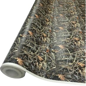Queenbox 1.6x6.6ft Camo Vinyl Wraps, Woodland Maple Camouflage Self-Adhesive Car Sticker Decal Film Air Release Roll, Plant 07, 1.6x6.6ft/50x200cm