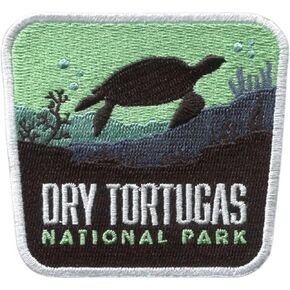 Vagabond Heart Dry Tortugas National Park Patch - Dry Tortugas Souvenir - Iron On Travel Badge