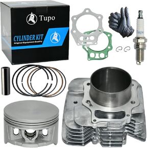 Tupo 90mm Cylinder Cylinder Ring Ring Gasket Top End Rebuild Kit متوافق مع Honda Trx450 Foreman 450 TRX 450 TRX450FE TRX450S TRX450ES TRX450FM 4X4 1998-2004