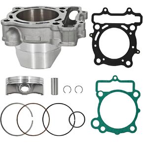 K1100-50005 77mm Cylinder Piston Ring Gasket Kit for Kawasaki KX250F 2004-2008 for Suzuki RM-Z250 2004-2006 Engine Top End Rebuild Kit Replace# K1100-50037 11005-0005 11005-0037 11005-0069