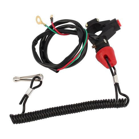 2 PCS حبل الحبل الثلج الثلج ، 12V 2-Wires ATV Kill Switch Tether Tether محرك القتل محرك مفتاح مقود حبل حبل in Kuwait