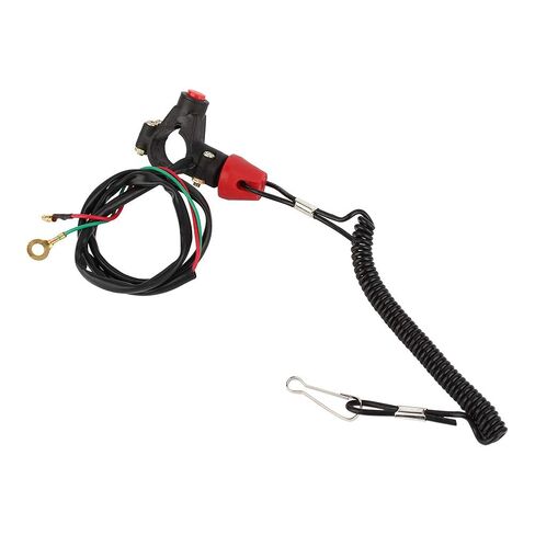 2 PCS حبل الحبل الثلج الثلج ، 12V 2-Wires ATV Kill Switch Tether Tether محرك القتل محرك مفتاح مقود حبل حبل in Kuwait