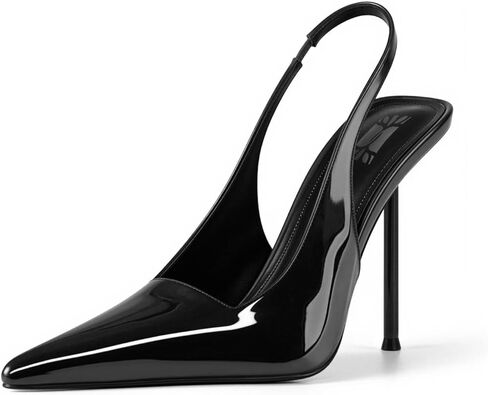 VARECOLA Women's Slingback Stiletto Heels, Closed Toe Slip On Pumps High Heels for Party Evening Dress Shoes in Kuwait