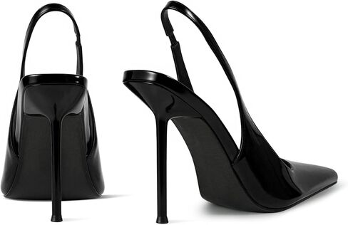 VARECOLA Women's Slingback Stiletto Heels, Closed Toe Slip On Pumps High Heels for Party Evening Dress Shoes in Kuwait