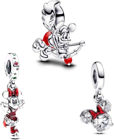 925 Sterling Silver Bracelet Charm Necklace Bead Pendant, Suitable For Women'S Bracelet Necklace, Love, Card Cute Animal Charm, Family And Friends Birthday Gifts, Graduation Jewelry in Saudi Arabia