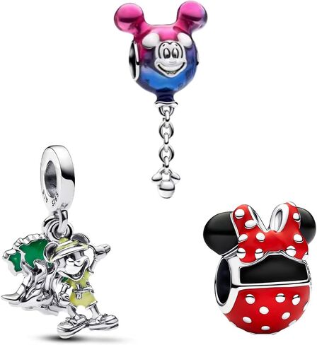 925 Sterling Silver Bracelet Charm Necklace Bead Pendant, Suitable For Women'S Bracelet Necklace, Love, Card Cute Animal Charm, Family And Friends Birthday Gifts, Graduation Jewelry in Saudi Arabia